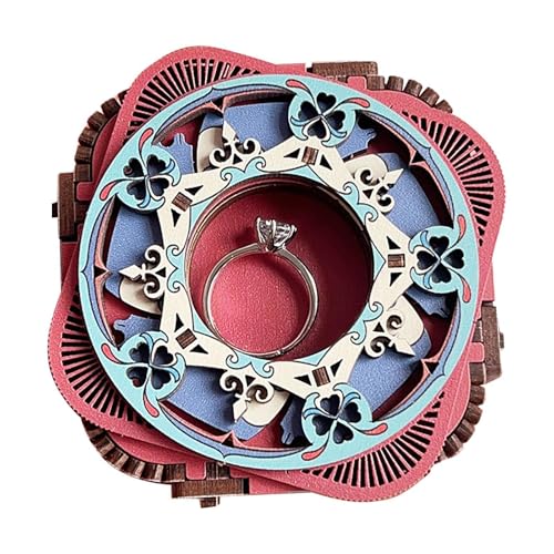 Holzpuzzle für Erwachsene, Holzpuzzle für Kinder, Bauspiele für Spieldosen, Puzzle mit Licht und Musik, mechanische Spieluhr, Modellbausätze von Genérico