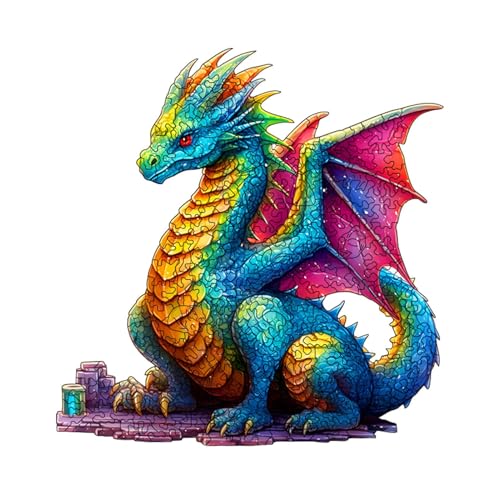Holzpuzzle für Kinder, 3D-Holzpuzzle | 3D-Puzzle mit Drache, Feinmotorik-Spielzeug, Holzpuzzle mit DRA-Muster Holzpuzzle für Kinder, 3D-Holzpuzzle | 3D-Puzzle mit Drache, Feinmotorik-Spielzeug, Holzpuzzle mit DRA-Muster von Genérico