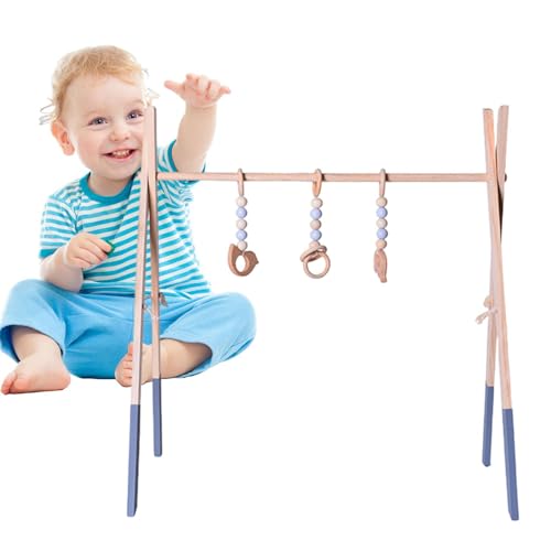 Holzspielzeug für Fitnessstudio, Kinder-Fitnessstudio mit geruchsneutralem Holzrahmen für Kinder für Spielzimmer, Kindergarten, Kindererziehungszentrum, Neugeborene von Genérico