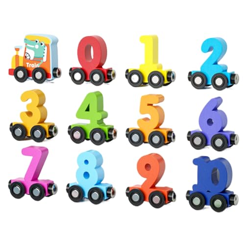 Holzzugspiel | Magnetisches Lernspielzeug für Babys – Aktivität zur Erkennung von Farben und Zahlen für Kinder von 1 bis 3 Jahren, Geburtstagsgeschenk für Klassenzimmer Holzzugspiel | Magnetisches Lernspielzeug für Babys – Aktivität zur Erkennung von Farben und Zahlen für Kinder von 1 bis 3 Jahren, Geburtstagsgeschenk für Klassenzimmer von Genérico