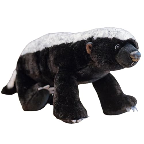 Honigdachs-Tier, niedliche Simulationsplüschtiere | realistisches Plüschtier mit Wildtieren | Honigdachs-Spielzeug für Kinder und Erwachsene | Einzigartiges pädagogisches Tiermodell aus Afrika | Pelu von Genérico