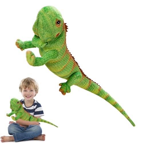 Iguana Plüsch-Spielzeug, Reptilien-Kissen, Eidechsen-Tierkissen, Geschenk für Haustiere, Cartoon-Figur, realistische Kinder für Kinder, Begleiter für Iguana Plüsch-Spielzeug, Reptilien-Kissen, Eidechsen-Tierkissen, Geschenk für Haustiere, Cartoon-Figur, realistische Kinder für Kinder, Begleiter für von Genérico