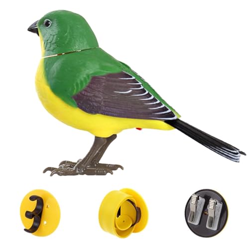 Interaktives elektrisches Spielzeug mit Simulation: realistische gefälschte Vögel mit Sound- und Lichtsteuerung, dekorative künstliche Vögel für Gartendekoration/Baum/Dekoration im Freien von Genérico