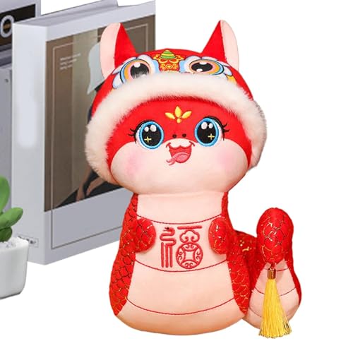 Jahr des Plüschtiers, Schlangen-Plüschpuppe | Neujahrs-Schlangenspielzeug, Schlangenspielzeug, chinesisches Neujahrs-Schlangen-Plüschtier, Plüschschlange von Genérico