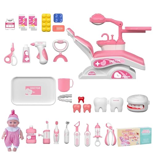 Kids Doctors Playset - Arztspiel, realistisches Zahnarztspielzeug, interaktives Lernspielzeug für Kinder, Jungen und Mädchen Kids Doctors Playset - Arztspiel, realistisches Zahnarztspielzeug, interaktives Lernspielzeug für Kinder, Jungen und Mädchen von Genérico