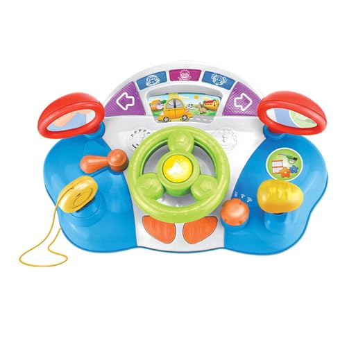 Kinderlenkrad für Auto, Spielzeuglenkrad für Kinder, Antriebsrad mit einstellbarer Lautstärkeregelung und lustigem interaktivem Musiklicht, simuliertes Spielzeug für Fahrzeuge, Spielzeug Kinderlenkrad für Auto, Spielzeuglenkrad für Kinder, Antriebsrad mit einstellbarer Lautstärkeregelung und lustigem interaktivem Musiklicht, simuliertes Spielzeug für Fahrzeuge, Spielzeug von Genérico