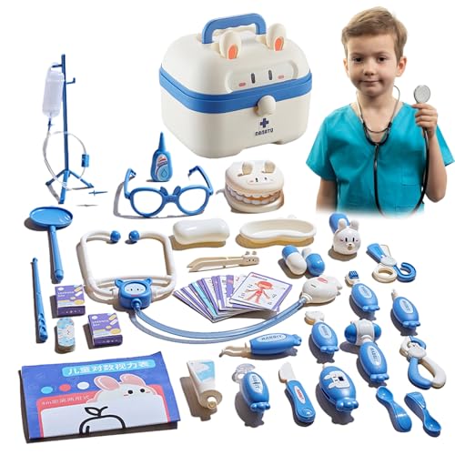 Kits Kits Medical Simulation Kit – Tragbares Transportkoffer mit Rollenspielwerkzeugen | Pädiatrische Pflegeausrüstung für Vorschulen, kreatives Spielzeug mit Lichtern für D Kits Kits Medical Simulation Kit – Tragbares Transportkoffer mit Rollenspielwerkzeugen | Pädiatrische Pflegeausrüstung für Vorschulen, kreatives Spielzeug mit Lichtern für D von Genérico
