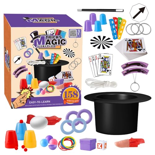 Kits Magic Kit - Magic Toy Box mit Tricks, , Karten | 22 etablierte magische Zubehörteile für Mädchen von 6 bis 12 Jahren, einfacher Unterricht Spaß für Anfänger, Bühnenrollenspiel P Kits Magic Kit - Magic Toy Box mit Tricks, , Karten | 22 etablierte magische Zubehörteile für Mädchen von 6 bis 12 Jahren, einfacher Unterricht Spaß für Anfänger, Bühnenrollenspiel P von Genérico