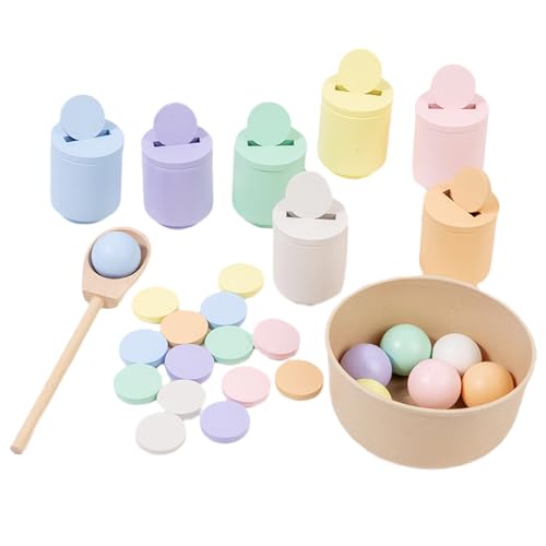 Klassifizierungsspielzeug für Kleinkinder, Spielzeug zur Farbklassifizierung, Sortierspiele aus Holz, sensorisches Lernspielzeug, Arcoirbow-Becher-Set, Activ Klassifizierungsspielzeug für Kleinkinder, Spielzeug zur Farbklassifizierung, Sortierspiele aus Holz, sensorisches Lernspielzeug, Arcoirbow-Becher-Set, Activ von Genérico