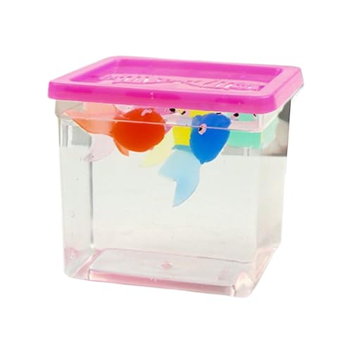 Kleines Aquarium mit beweglichem Kunstwerk, Fischfiguren-Set | FISHATIVO-Simulation, kleines Katzenspielzeug, Meerestierfiguren, Party-Dekoration für Mädchen Kleines Aquarium mit beweglichem Kunstwerk, Fischfiguren-Set | FISHATIVO-Simulation, kleines Katzenspielzeug, Meerestierfiguren, Party-Dekoration für Mädchen von Genérico