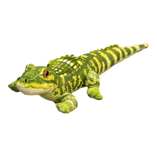 Krokodilplüschtier für Kinder, 48,3 cm (19 Zoll), realistisches Spielzeug, niedliches Krokodilspielzeug, einzigartige Plüschpuppen, Modell, süßes Krokodil-Plüschkissen, Spielzeug von Genérico