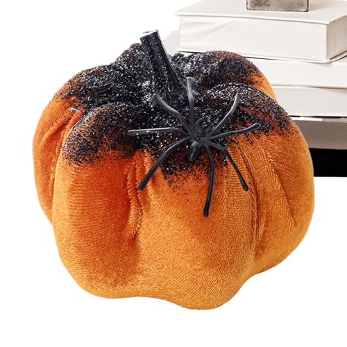 Kürbis-Dekoration | Kleiner Kürbis-Dekoration für Halloween, 3D-Figuren aus Samt mit Spinnen-Design zur Dekoration von Fenstern, Tischen, Türen, Häusern, Büros, Zuhause Kürbis-Dekoration | Kleiner Kürbis-Dekoration für Halloween, 3D-Figuren aus Samt mit Spinnen-Design zur Dekoration von Fenstern, Tischen, Türen, Häusern, Büros, Zuhause von Genérico