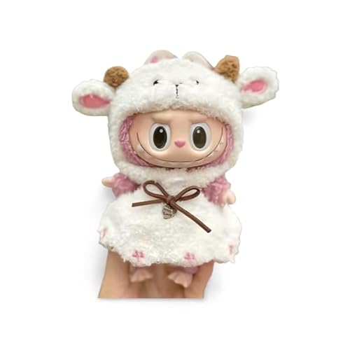 Labub-Kostüm Schaf, Labub-Kleidung, Labub-Kleidung, Labub-Zubehör, Mütze und Latzhose für Labub von Genérico