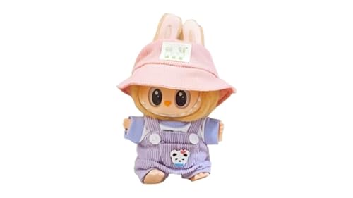 Labub-Pyjama, Labub-Kleidung, Labub-Kleidung, Labub-Zubehör, Mütze und Latzhose für Labub von Genérico