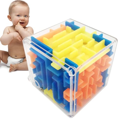 Labyrinth Puzzle, Labyrinth-Kugel, intelligentes Spielzeug für kleine Kinder, Labyrinth zum , intelligenter Drehwürfel, Blockierbrett-Set, Schaumstoff-Stick von Genérico