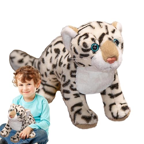 Leoparden-Plüschspielzeug, weiche Plüschpuppe, bequemes Reisekissen, robuster Schlafpartner, ideale Dekoration für Zuhause, gemütliches Spielzeug für Kinder und Erwachsene von Genérico