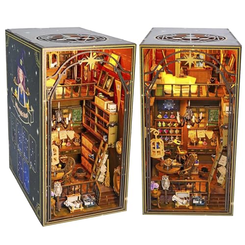 Magische Apotheke DIY Book Nook Kit – Modellbausatz für Erwachsene, Puppenhaus, Miniatur für Apotheker mit LED-Beleuchtung, aufwändige Details, Regaldekoration, kreatives Geschenk Magische Apotheke DIY Book Nook Kit – Modellbausatz für Erwachsene, Puppenhaus, Miniatur für Apotheker mit LED-Beleuchtung, aufwändige Details, Regaldekoration, kreatives Geschenk von Genérico