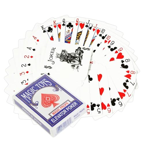 Magische Karten – Standard-Poker-Deck | Zubehör für Tricks in Demos, Treffen und Straßen- oder Bühnenaufführungen Magische Karten – Standard-Poker-Deck | Zubehör für Tricks in Demos, Treffen und Straßen- oder Bühnenaufführungen von Genérico