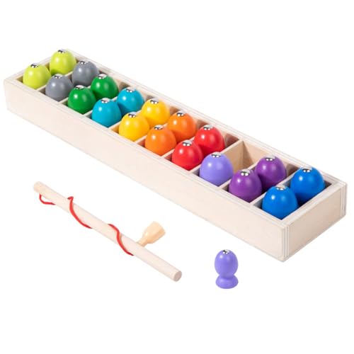 Magnetisches Spiel, buntes Lernspielzeug, interaktive Holzaktivität für Kleinkinder, Vorschule, Reisen, Klassenzimmer, Strandpartys, Geburtstage, Weihnachten und Ostern von Genérico