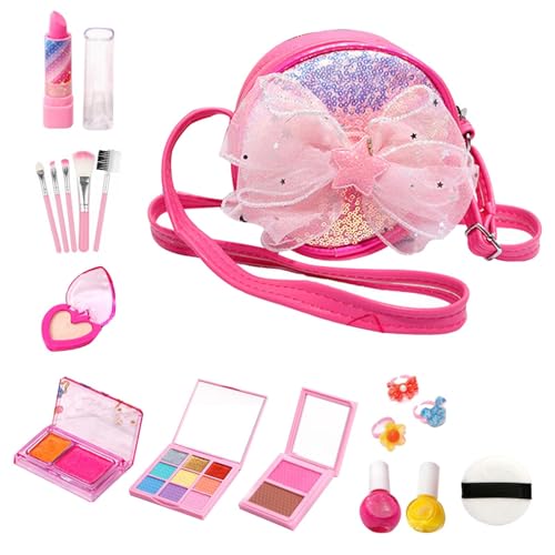 Make-up-Set für kleine Kinder, echtes Make-up-Set für Mädchen, Beauty-Spielzeug, Fantasie-Make-up-Set für Mädchen von 3 bis 12 Jahren, Kosmetik-Set für Mädchen, Set D von Genérico