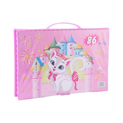 Malset – 86-teiliges Kunst-Set mit doppelseitigem Manövrier- für Kinder von 6 bis 12, Kunstbox mit Ölkuchen, Buntstiften, Farbmarkern, Pinseln Malset – 86-teiliges Kunst-Set mit doppelseitigem Manövrier- für Kinder von 6 bis 12, Kunstbox mit Ölkuchen, Buntstiften, Farbmarkern, Pinseln von Genérico