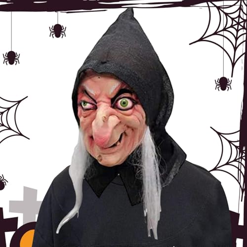 Mask für Cosplay – Halloween-Kostüm- , realistisches und weiches Kostümzubehör | Tragbare Nadel für Themenpartys, Rollenspiele und Horrorkarneval mit malerischem Effekt Q von Genérico