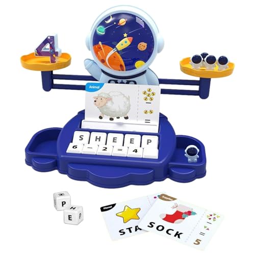 Mathematische Balance Skala für Kinder, mathematische Astronauten Balance Spielzeug – Astronauten Balance-Puzzlespiel | Zähl-Skala-Spielzeug, pädagogisches Spielzeug, Entwicklungsspielzeug von Genérico