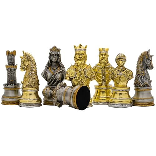 Medieval Busts Set Brass Nickel Chess Pieces New Medieval Busts Set Brass Nickel Chess Pieces New von Genérico
