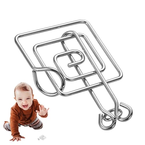 Metalldraht-Puzzle, 8-teiliges Metalldraht-Puzzlespiel, 8-teiliges Puzzlespiel, Entriegelungsspielzeug, magisches chinesisches Ringspielzeug, Partygeschenk, für Kinder, Herausforderung von Genérico