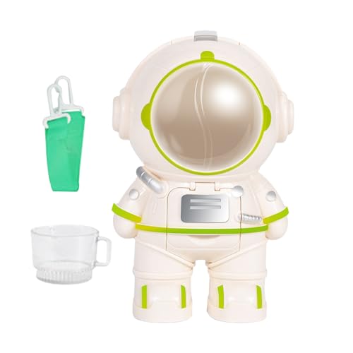 Mini Wasserspender für Station im Astronautenstil, süßes Trinkgerät | 250 ml Kinderspender, wiederverwendbare Wasserflasche, Spielzeug Tasse mit Gurten, Donat von Generico