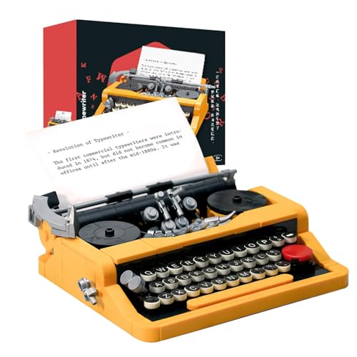 Miniatur-Haus-Set – Schreibmaschinen-Gebäude-Set, Dekoration für Schreibmaschine aus Eisen, Vintage, Musik-Box mit Schubladen und Uhrmacherei für die Dekoration Miniatur-Haus-Set – Schreibmaschinen-Gebäude-Set, Dekoration für Schreibmaschine aus Eisen, Vintage, Musik-Box mit Schubladen und Uhrmacherei für die Dekoration von Genérico