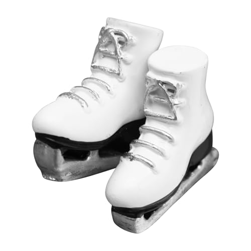 Miniatur-Puppenschuhe: Dekorative Eiskunstlaufschuhe aus Harz, weiße Stiefel im Maßstab | realistisches Wintermode, Thema der Spielszene des Puppenhauses, Ornament Miniatur-Puppenschuhe: Dekorative Eiskunstlaufschuhe aus Harz, weiße Stiefel im Maßstab | realistisches Wintermode, Thema der Spielszene des Puppenhauses, Ornament von Genérico