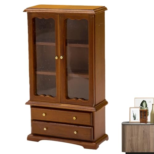 Miniatur des Puppenhauses – 3 Etagen Puppenhaus-Dekorationszubehör | Miniatur-Puppenregal aus Holz | Miniatur-Display Miniatur des Puppenhauses – 3 Etagen Puppenhaus-Dekorationszubehör | Miniatur-Puppenregal aus Holz | Miniatur-Display von Genérico