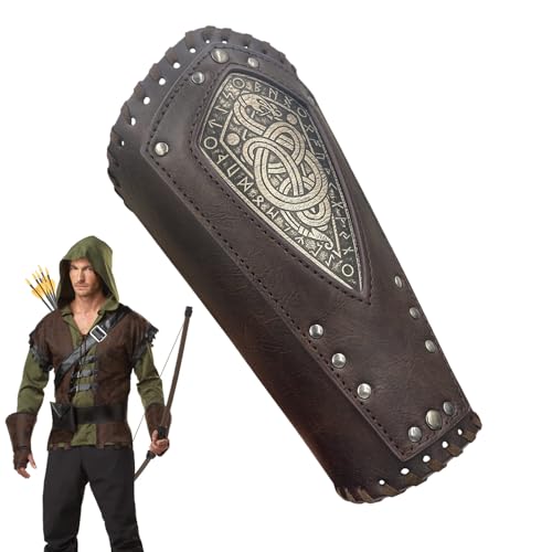 Mittelalterliche Armbandanhänger – verstellbares Armarmband aus gefälschtem Leder, VAMBRACE Cosplay Schutz | Bequeme Unisex-Arme, FAY FIT | Halloween Renaissance Festival Zubehör Mittelalterliche Armbandanhänger – verstellbares Armarmband aus gefälschtem Leder, VAMBRACE Cosplay Schutz | Bequeme Unisex-Arme, FAY FIT | Halloween Renaissance Festival Zubehör von Generico
