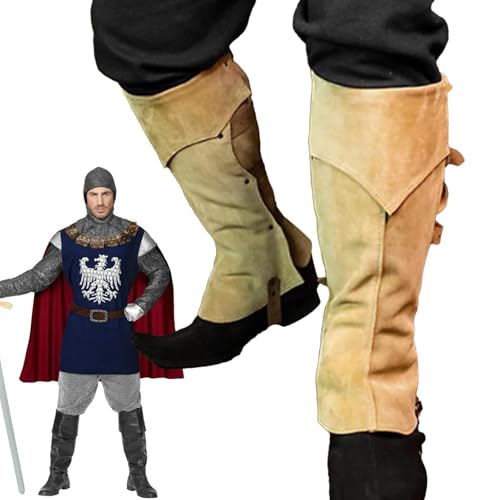 Mittelalterliche Stiefelüberzüge: echte gefälschte Stiefel, Kostümzubehör | Klein und leicht verwandelt Schuhe sofort, vervollständigt den Look der Periode, Beinwickel Mittelalterliche Stiefelüberzüge: echte gefälschte Stiefel, Kostümzubehör | Klein und leicht verwandelt Schuhe sofort, vervollständigt den Look der Periode, Beinwickel von Genérico