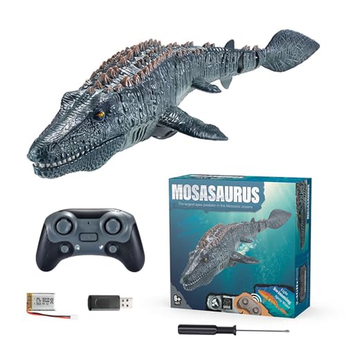 Mosasaurus Poolspielzeug für Kinder, Fernbedienung, Mosasaurus, Poolspielzeug, Kinder, Simulation, Mosasaurus-Spielzeug, mit Licht und Wasserspray, Pool Mosasaurus Poolspielzeug für Kinder, Fernbedienung, Mosasaurus, Poolspielzeug, Kinder, Simulation, Mosasaurus-Spielzeug, mit Licht und Wasserspray, Pool von Genérico
