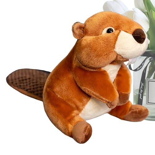 Murmeltiertier – flauschiges und kuscheliges Spielzeug, realistischer Murmeltier-Plüsch, inspiriert von der Tierwelt, liebenswerter Wald für Kinder, Umarmtierungsbegleiter, Geschenk für Liebhaber von Genérico