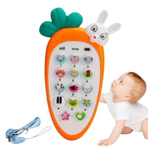Musikalisches Karottenspielzeug, beruhigendes Spielzeug für Kleinkinder, süßes Handyspielzeug mit Karottenlicht, verschiedene Musikgeräusche: Spielzeug für Babys, Babygeschenke Musikalisches Karottenspielzeug, beruhigendes Spielzeug für Kleinkinder, süßes Handyspielzeug mit Karottenlicht, verschiedene Musikgeräusche: Spielzeug für Babys, Babygeschenke von Genérico