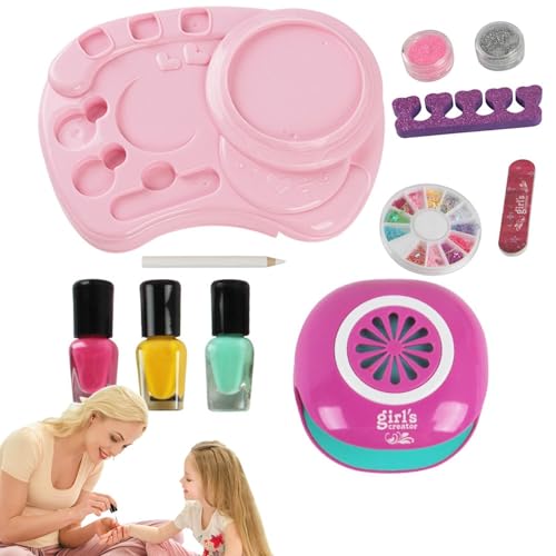 Nageldekorationsset für Mädchen, Nagellack-Set – Nageldekorationsset für Mädchen, Spa-Make-up-Set für Teenager, Make-up-Spielzeug für Mädchen, Zubehör von Genérico
