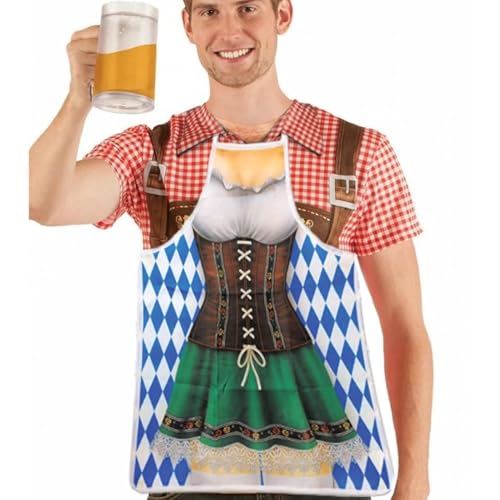 Oktoberfest-Schürze - Oktober Fest Kochen - Dirndl-Kostüm für Damen, deutsches Kleid, Neuheit für Küche, Barb- von Genérico