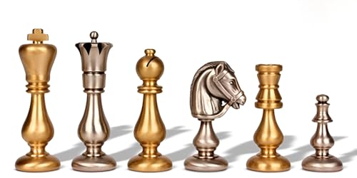 Oriental Medium Set 94B Solid Brass Chess Pieces New Oriental Medium Set 94B Solid Brass Chess Pieces New von Genérico