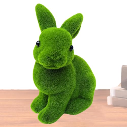 Osterhase mit Beflockung – Skulptur aus künstlichem Moos beflockt, niedliche Cartoon-Tierfigur, Kunstornamente für den Schreibtisch, für den Innenbereich, große Skulptur Osterhase mit Beflockung – Skulptur aus künstlichem Moos beflockt, niedliche Cartoon-Tierfigur, Kunstornamente für den Schreibtisch, für den Innenbereich, große Skulptur von Genérico