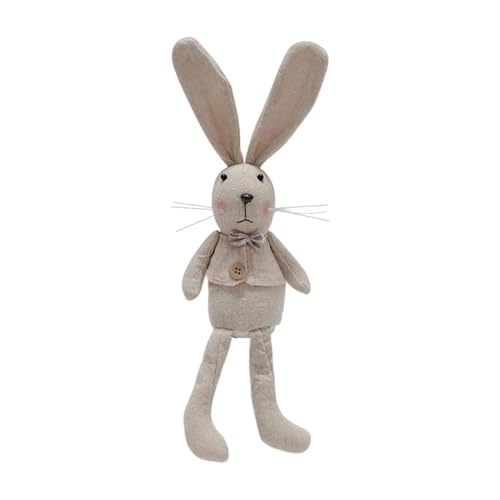 Osterhasenpuppe, Plüschtier aus Osterhasen, niedliche sitzende Hasenpuppe mit großen Ohren - Kaninchenpuppe aus natürlichem Leinen, Plüschpuppe 31,8 cm Osterhasenpuppe, Plüschtier aus Osterhasen, niedliche sitzende Hasenpuppe mit großen Ohren - Kaninchenpuppe aus natürlichem Leinen, Plüschpuppe 31,8 cm von Genérico