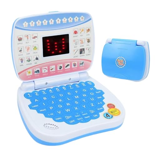Pädagogischer Laptop – Computer für Kinder, tragbarer Computer zum Lernen mit Musik – Tragbarer Computer für Simulationsspiele für Kinder, tragbarer Computer von Genérico