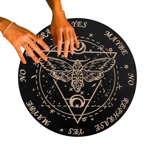 Pandolo Table for Romance – Tisch aus Holz für Esoterik-Wahrsagerei, spirituelles Kunsthandwerk, Ouija-Brett für mystische Nachrichten, Pflanzen für Energiekommunikation, Zubehör von Genérico