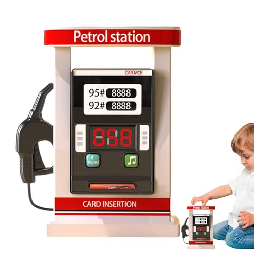 Petrol Pump Toy - Toy Station Playset | Petrol Station Playset | Simulation Petrol Station Toy Set Desktop Kinder Bildung Spielzeug für Kinder Lernspielzeug für Musik und Licht von Genérico