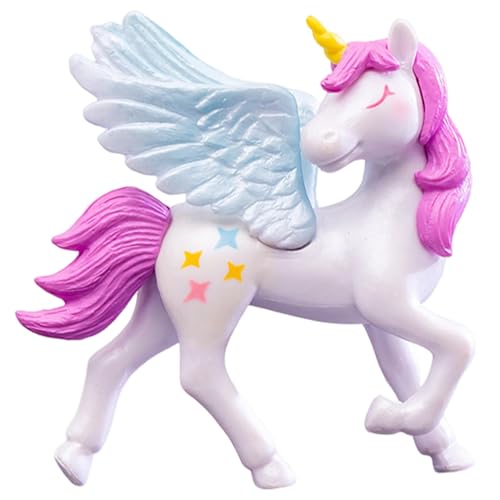 Pferdetorte Dekofigur für Geburtstagstorten, Deko für -Party, rosa Statue mit Flügelhorn, schöne Deko für Cab-Cupcakes Pferdetorte Dekofigur für Geburtstagstorten, Deko für -Party, rosa Statue mit Flügelhorn, schöne Deko für Cab-Cupcakes von Genérico