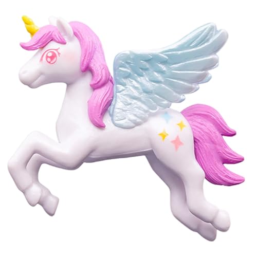 Pferdetorte Dekofigur für Geburtstagstorten, Deko für -Party, rosa Statue mit Flügelhorn, schöne Deko für Cab-Cupcakes Pferdetorte Dekofigur für Geburtstagstorten, Deko für -Party, rosa Statue mit Flügelhorn, schöne Deko für Cab-Cupcakes von Genérico
