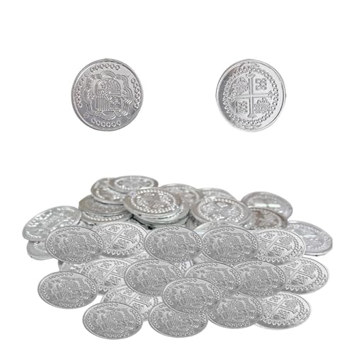 Piraten-Spielzubehör: Piratenspielzeug aus Metall, Spielmünzspielzeug | zusätzliches großes Abenteuer, Schiffsspielzeug mit Piratenschwert, robustes Material, Piratenmünzen, Geschenk Piraten-Spielzubehör: Piratenspielzeug aus Metall, Spielmünzspielzeug | zusätzliches großes Abenteuer, Schiffsspielzeug mit Piratenschwert, robustes Material, Piratenmünzen, Geschenk von Genérico