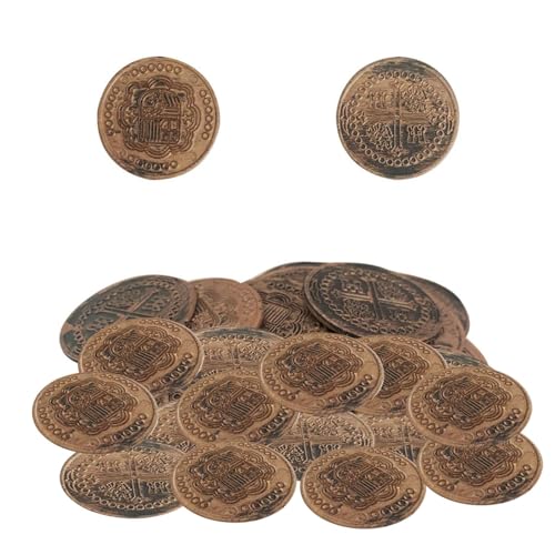 Piraten-Spielzubehör: Piratenspielzeug aus Metall, Spielmünzspielzeug | zusätzliches großes Abenteuer, Schiffsspielzeug mit Piratenschwert, robustes Material, Piratenmünzen, Geschenk Piraten-Spielzubehör: Piratenspielzeug aus Metall, Spielmünzspielzeug | zusätzliches großes Abenteuer, Schiffsspielzeug mit Piratenschwert, robustes Material, Piratenmünzen, Geschenk von Genérico
